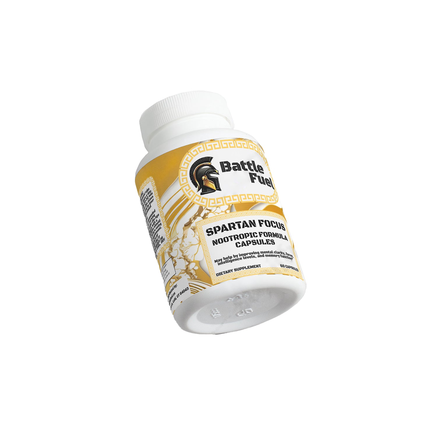 Spartan Focus Nootropic Laying on Side